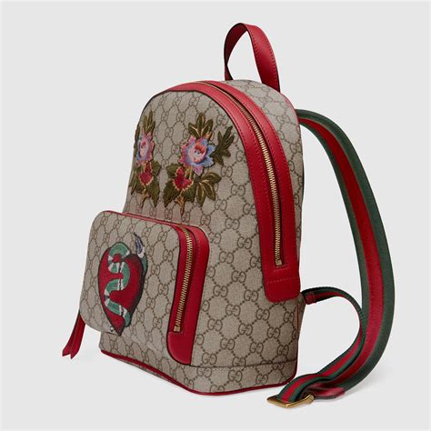 gucci gg supreme leather backpack|Gucci Gg Supreme canvas backpack.